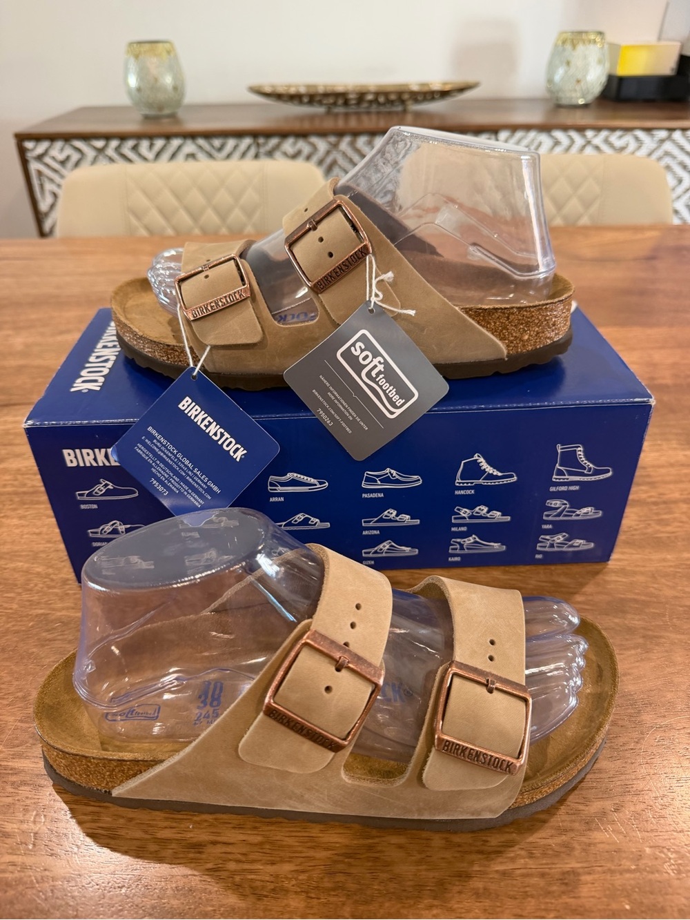 Birkenstock Arizona BS Sandals Brown Size 7W/5.5M BNIB